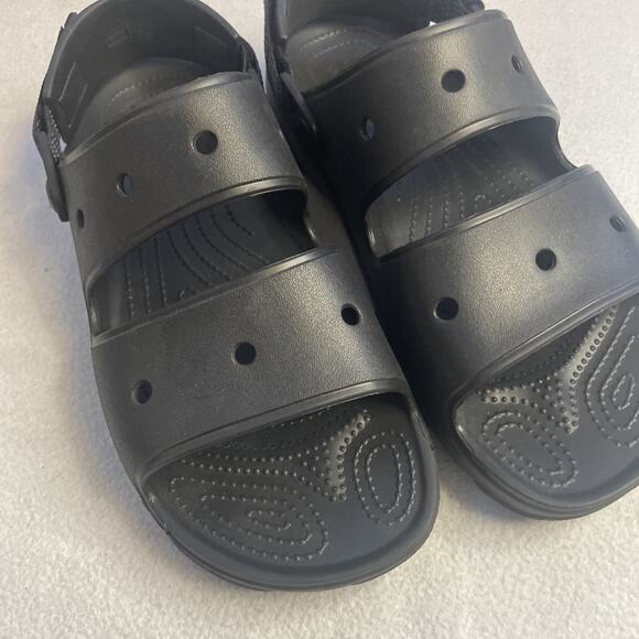 Crocs Classic All-Terrain Sandals Black Unisex size 12 Two-Strap Hook & Loop main image 10